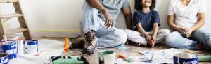 First home buyers doing renovation on their home