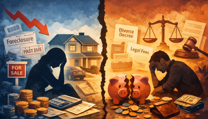 Financial strain after a breakup